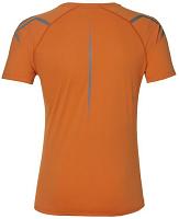 Asics Icon Short Sleeve Top Nova Orange Dark Grey